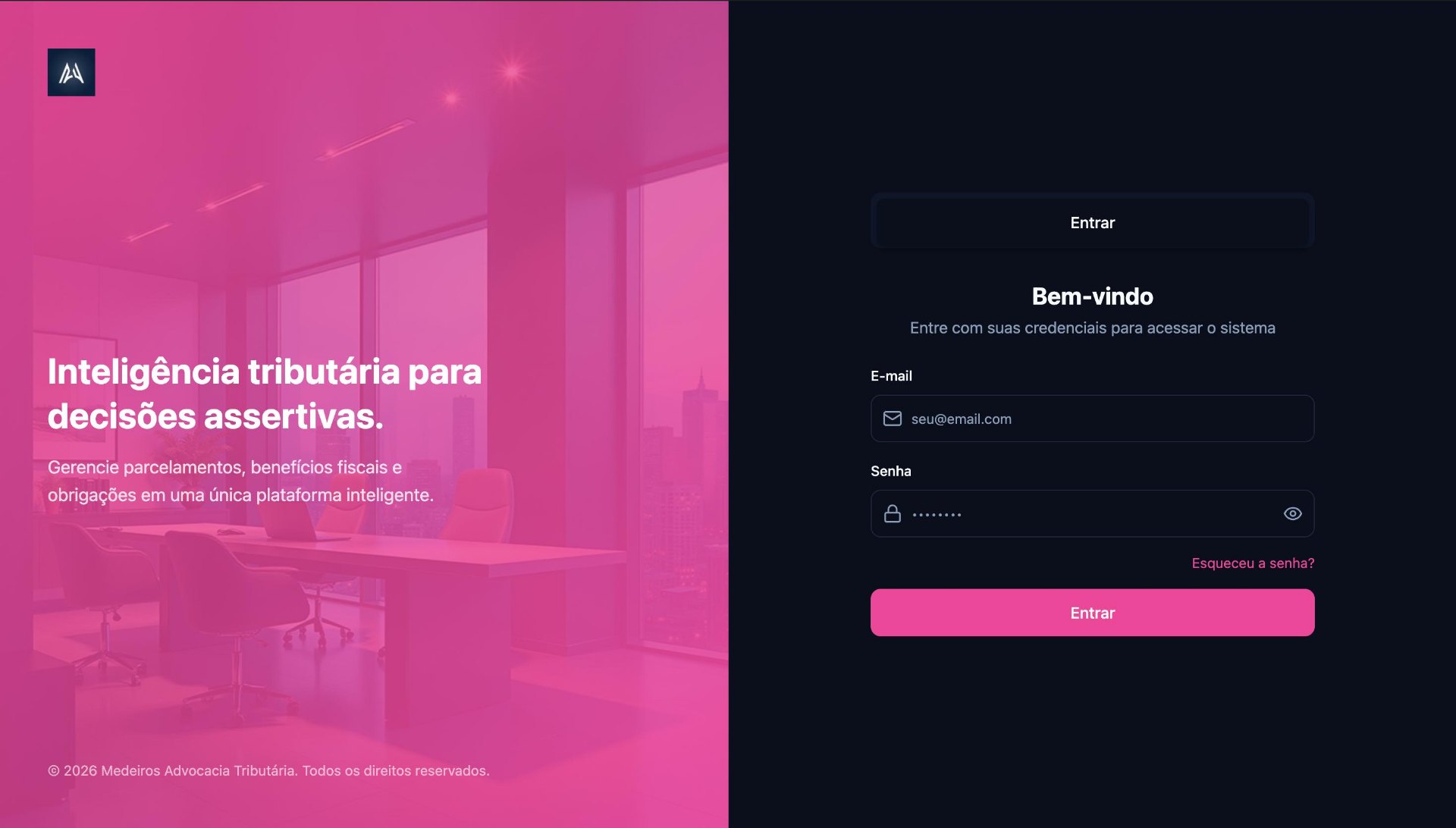 Gestão de Parcelamento Tributário